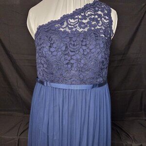David's Bridal dark blue formal size 18